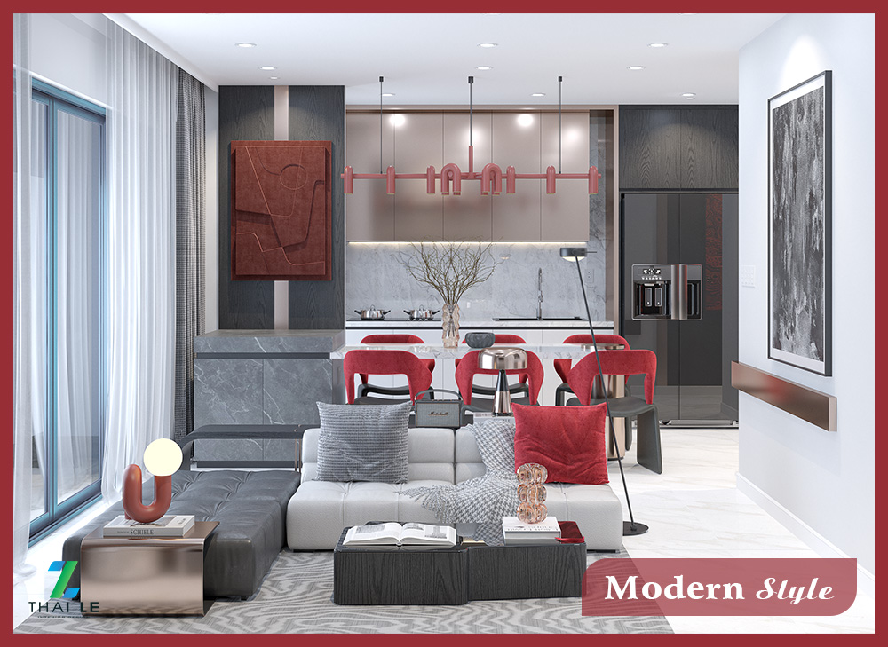 Thiết kế nội thất căn hộ The Ascentia Q.7 - 77m2